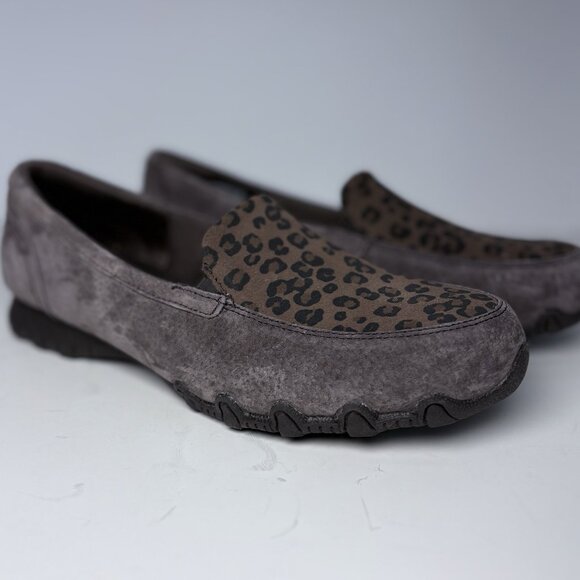 Skechers Bikers‎ MC Loafers Women's 10 W Brown Chocolate Fierce Instinct Leopard - Picture 1 of 9